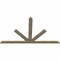 Ekena Millwork Saratoga Rough Sawn Timber Gable Bracket, Douglas Fir, 108"W x 63"H x 2"D x 6"F, 14/12 Pitch GBW108X63X0206SAR00RDF - alternate 3